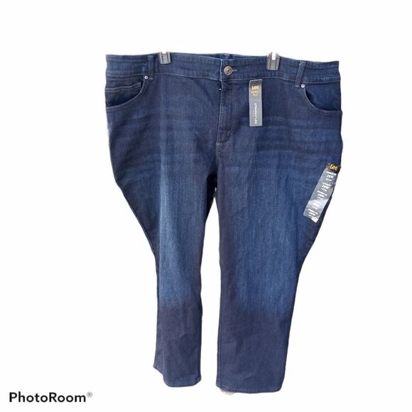 LEE Relaxed Fit Straight Leg Mid Rise Jeans 26W - Picture 1 of 8